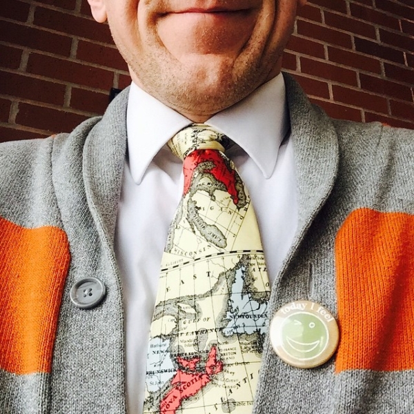 This #tiedayfriday is the last day of #upeimentalhealthweek and I am going to  stay healthy.- Notice #pei in tie ;)
