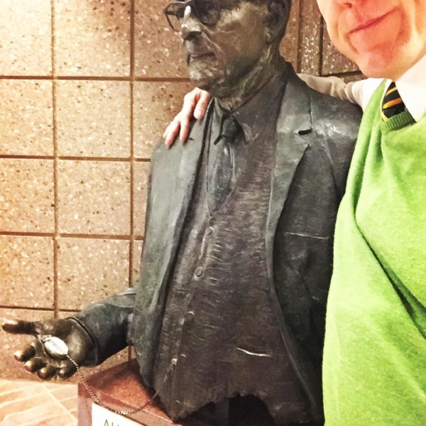 I pass this guy many times a day. Always feels like he’s keeping time for me. #tiedayfriday