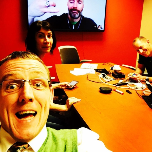 Awesome #tiedayfriday #edtech meet with @hummer645 @sundilu and Brian Brown @stnorbert