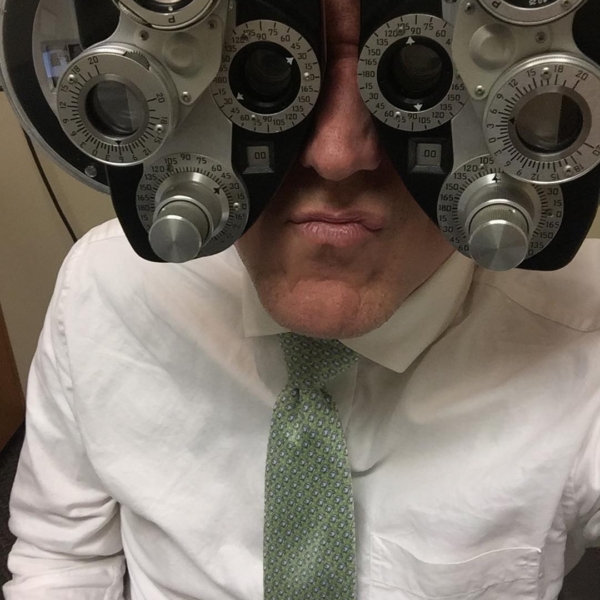 Eye exam for #tiedayfriday #ftw #NewGlassesComingSoon