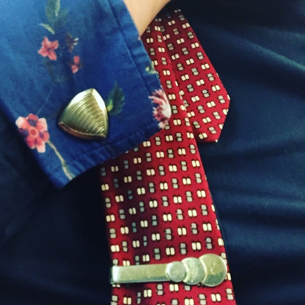 Picked up #vintage tie, clip, and cuffs at #opened16 for #tiedayfriday :) Will wear them next year at #opened17?