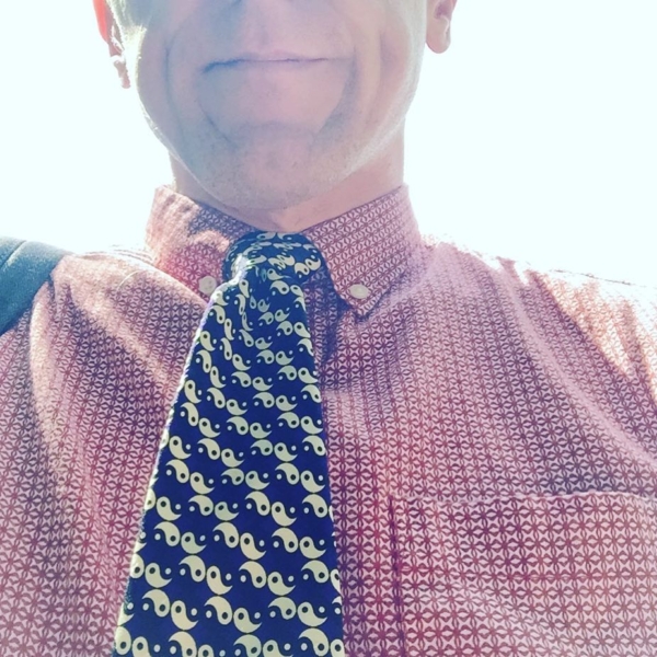 Super belated gift yin-yang tie for #womensequalityday for #tiedayfriday ;)